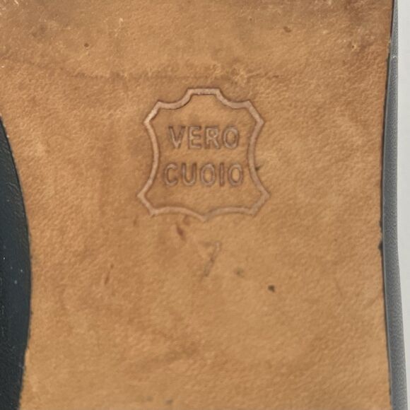 LL Bean Mary Jane Leather Shoes Sz 7 Square Toe Twee Balletcore Made in Portugal - Picture 9 of 11